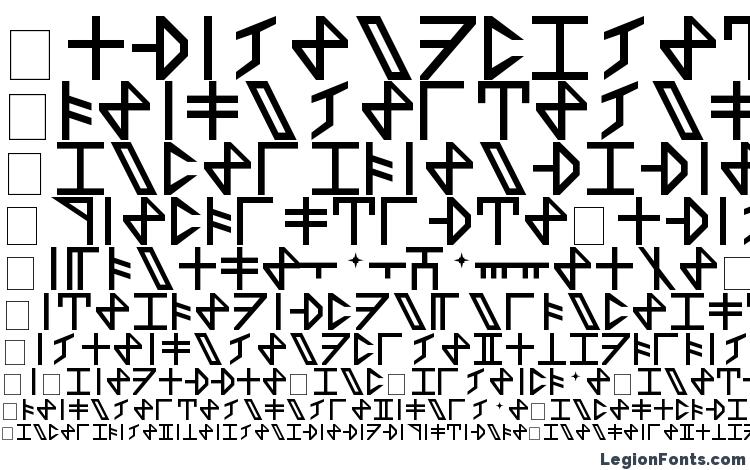 specimens Dethek font, sample Dethek font, an example of writing Dethek font, review Dethek font, preview Dethek font, Dethek font