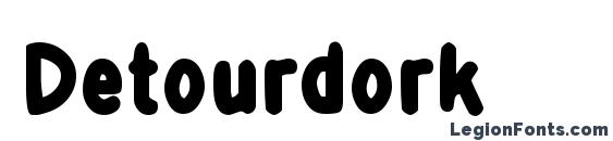 Detourdork font, free Detourdork font, preview Detourdork font