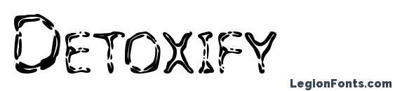 шрифт Detoxify, бесплатный шрифт Detoxify, предварительный просмотр шрифта Detoxify