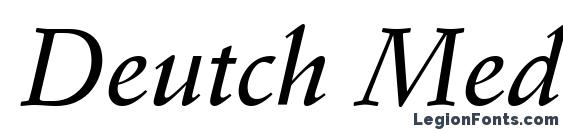 Deutch Medium SSi Medium Italic font, free Deutch Medium SSi Medium Italic font, preview Deutch Medium SSi Medium Italic font