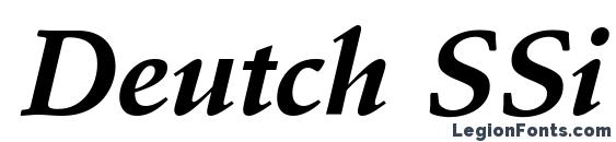 Deutch SSi Bold Italic font, free Deutch SSi Bold Italic font, preview Deutch SSi Bold Italic font