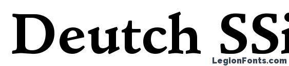 Deutch SSi Bold font, free Deutch SSi Bold font, preview Deutch SSi Bold font
