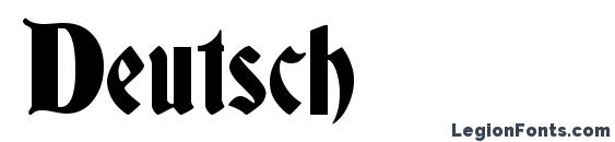 Deutsch font, free Deutsch font, preview Deutsch font