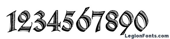 Deutsche Zierschrift Font, Number Fonts