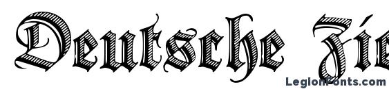 Шрифт Deutsche Zierschrift