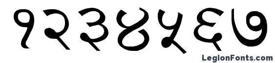 Devanagari Normal Font, Number Fonts