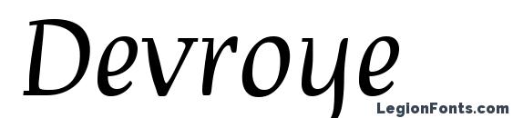 шрифт Devroye, бесплатный шрифт Devroye, предварительный просмотр шрифта Devroye