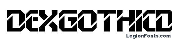 DexGothicD font, free DexGothicD font, preview DexGothicD font