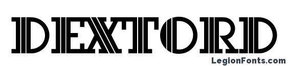 DextorD font, free DextorD font, preview DextorD font