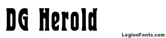 шрифт DG Herold, бесплатный шрифт DG Herold, предварительный просмотр шрифта DG Herold