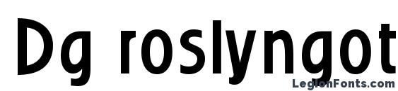 Dg roslyngothic normal Font