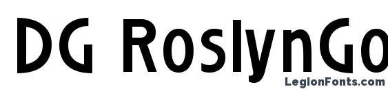 DG RoslynGothic font, free DG RoslynGothic font, preview DG RoslynGothic font