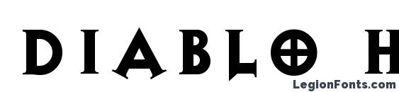 Diablo Heavy font, free Diablo Heavy font, preview Diablo Heavy font