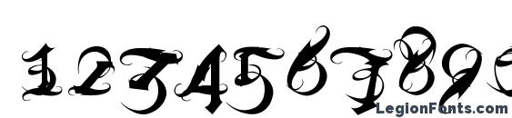 DiabloRegular Font, Number Fonts