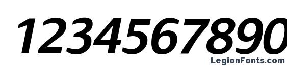 Dialog BoldItalic Font, Number Fonts