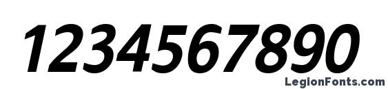 Dialog Cond BoldItalic Font, Number Fonts