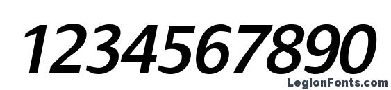 Dialog SemiBold Italic Font, Number Fonts