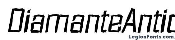 шрифт DiamanteAntique Italic, бесплатный шрифт DiamanteAntique Italic, предварительный просмотр шрифта DiamanteAntique Italic