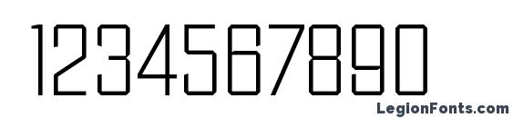 DiamanteSerial Xlight Regular Font, Number Fonts