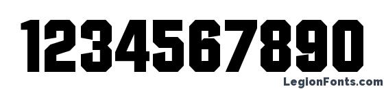 Diamond Heavy SF Bold Font, Number Fonts