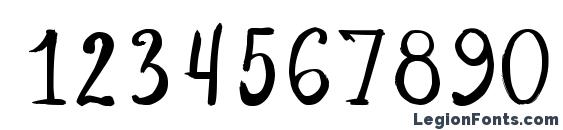 DiaryBauk Font, Number Fonts