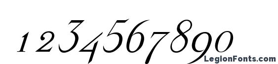 Dickens Italic Font, Number Fonts