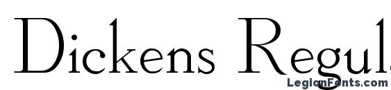 Dickens Regular font, free Dickens Regular font, preview Dickens Regular font