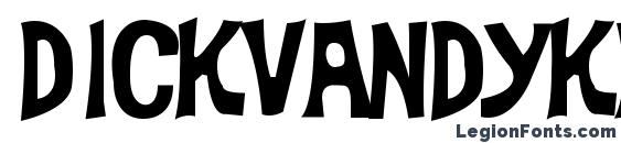 шрифт DickVanDyke, бесплатный шрифт DickVanDyke, предварительный просмотр шрифта DickVanDyke