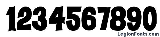 DickVanDykeBold Font, Number Fonts