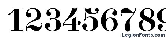 Didona Font, Number Fonts