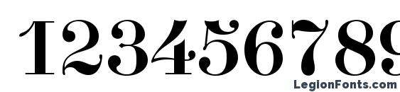 Didonac Font, Number Fonts