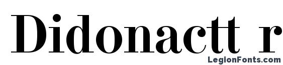 Didonactt regular Font