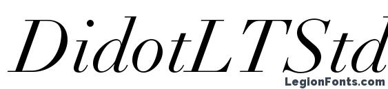 шрифт DidotLTStd Italic, бесплатный шрифт DidotLTStd Italic, предварительный просмотр шрифта DidotLTStd Italic