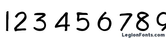 Diego1 Light Font, Number Fonts