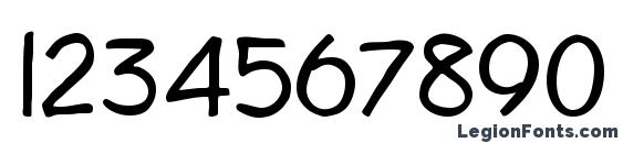 Diego1 Normal Font, Number Fonts