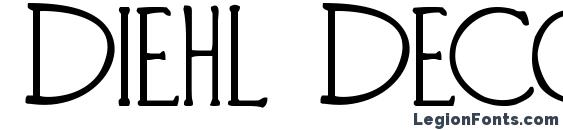 Diehl Deco font, free Diehl Deco font, preview Diehl Deco font