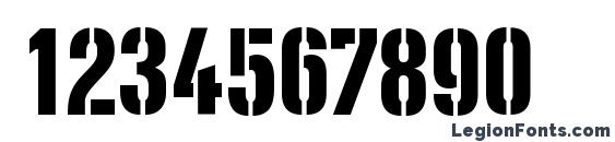DieselStencil Regular Font, Number Fonts