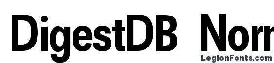 DigestDB Normal font, free DigestDB Normal font, preview DigestDB Normal font