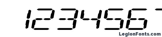 Digital Readout Expanded Font, Number Fonts
