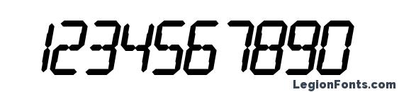 Digital Readout Thick Font, Number Fonts