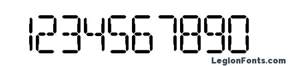 Шрифт Digital Readout Upright, Шрифты для цифр и чисел