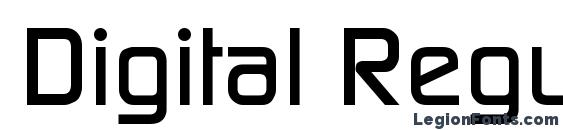 Digital Regular Font