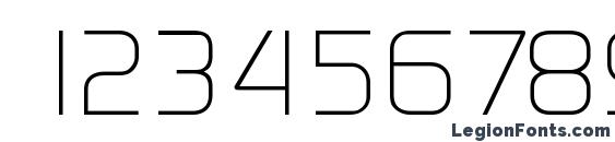 Digital Serial Regular DB Font, Number Fonts