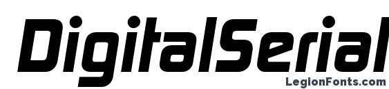 DigitalSerial Xbold Italic Font
