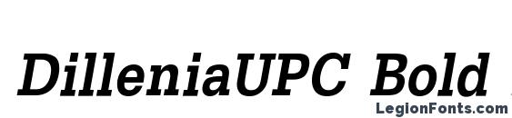 шрифт DilleniaUPC Bold Italic, бесплатный шрифт DilleniaUPC Bold Italic, предварительный просмотр шрифта DilleniaUPC Bold Italic
