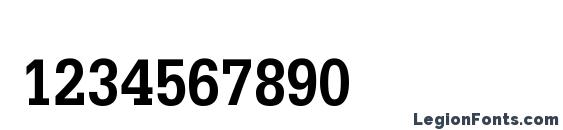 DilleniaUPC Полужирный Font, Number Fonts