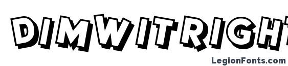 Dimwitright font, free Dimwitright font, preview Dimwitright font