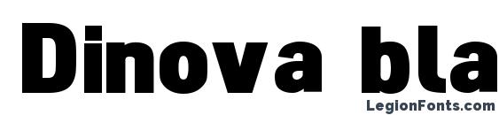 шрифт Dinova black, бесплатный шрифт Dinova black, предварительный просмотр шрифта Dinova black
