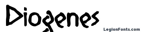 шрифт Diogenes, бесплатный шрифт Diogenes, предварительный просмотр шрифта Diogenes