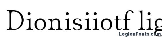 Dionisiiotf light Font